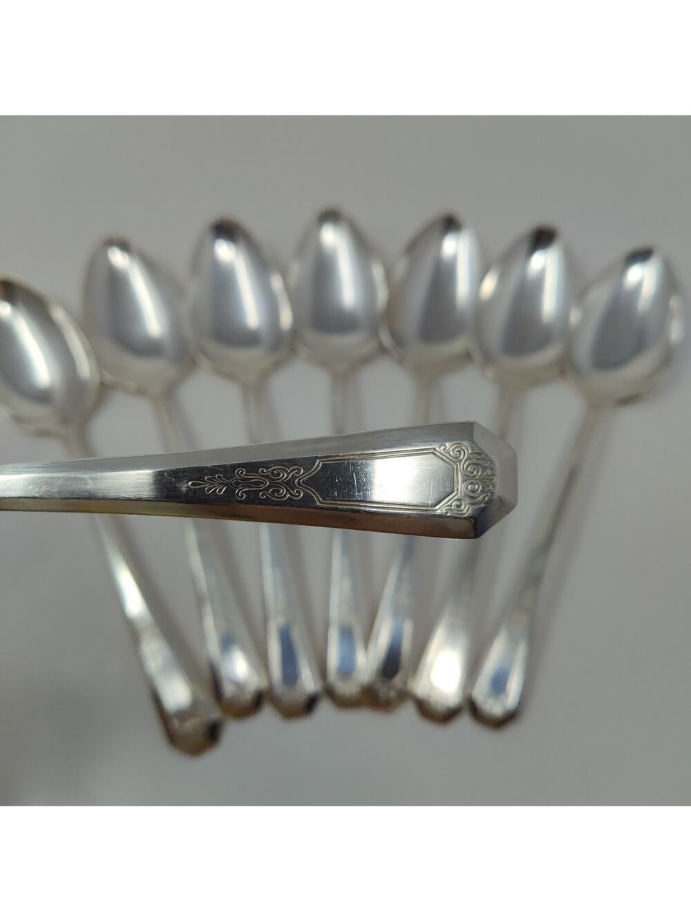 8X Tbsp Rogers IS Silverplate 1920 La France Table Spoons Flatware